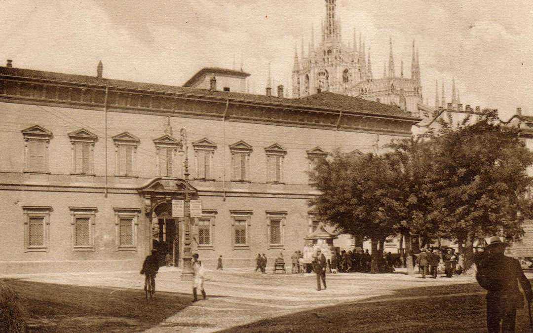 Palazzo Arcivescovile in una foto d'epoca