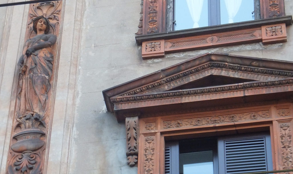 pantaleone prado la facciata della casa in via Bramante