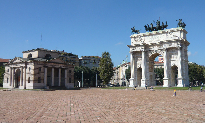 piazza Sempione, al secondo posto - piazza più grande di Milano