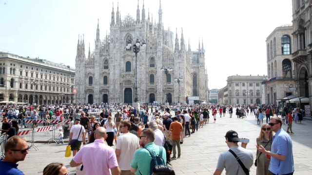 turisti a Milano