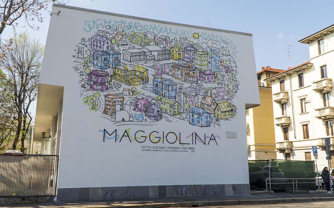 Un nome in ogni quartiere - Murale Maggiolina