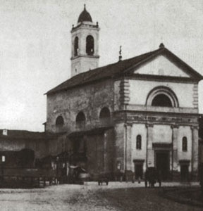 La chiesa di San Pietro in Sala prima del rifacimento del XX secolo