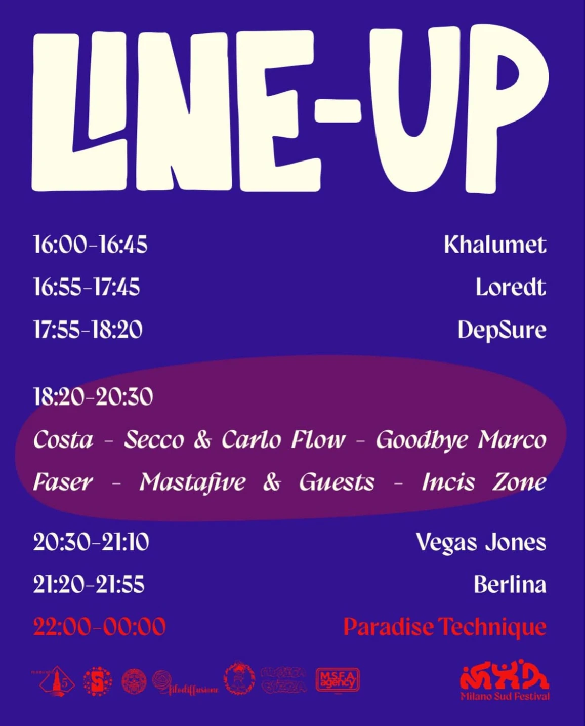 Milano Sud Festival - Line-up