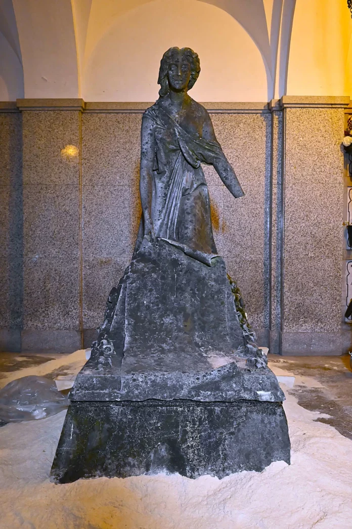 La “Libertà” di Vincenzo Vela torna al Monumentale di Milano: un capolavoro risorgimentale restituito alla città - foto comune di Milano