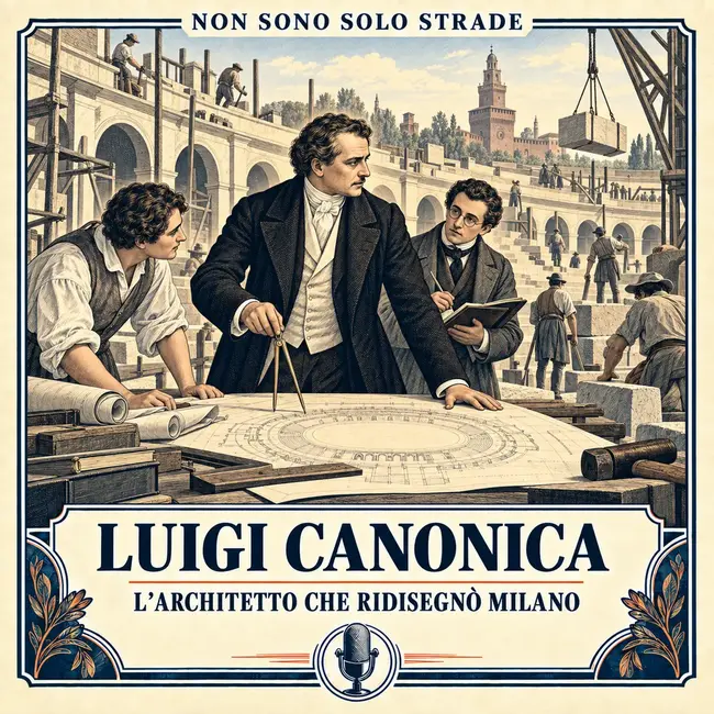 Copertina della puntata Luigi Canonica, l’architetto che ridisegnò Milano