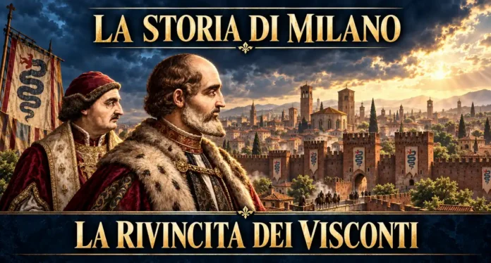 Matteo e Ottone Visconti davanti alla Milano medievale